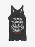 Bluto 7 Years of College Girls Tank, BLK HTR, hi-res