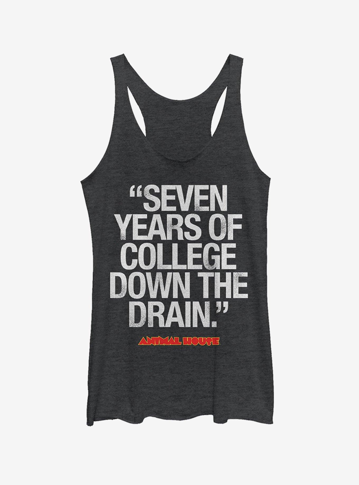 Bluto 7 Years of College Girls Tank, BLK HTR, hi-res