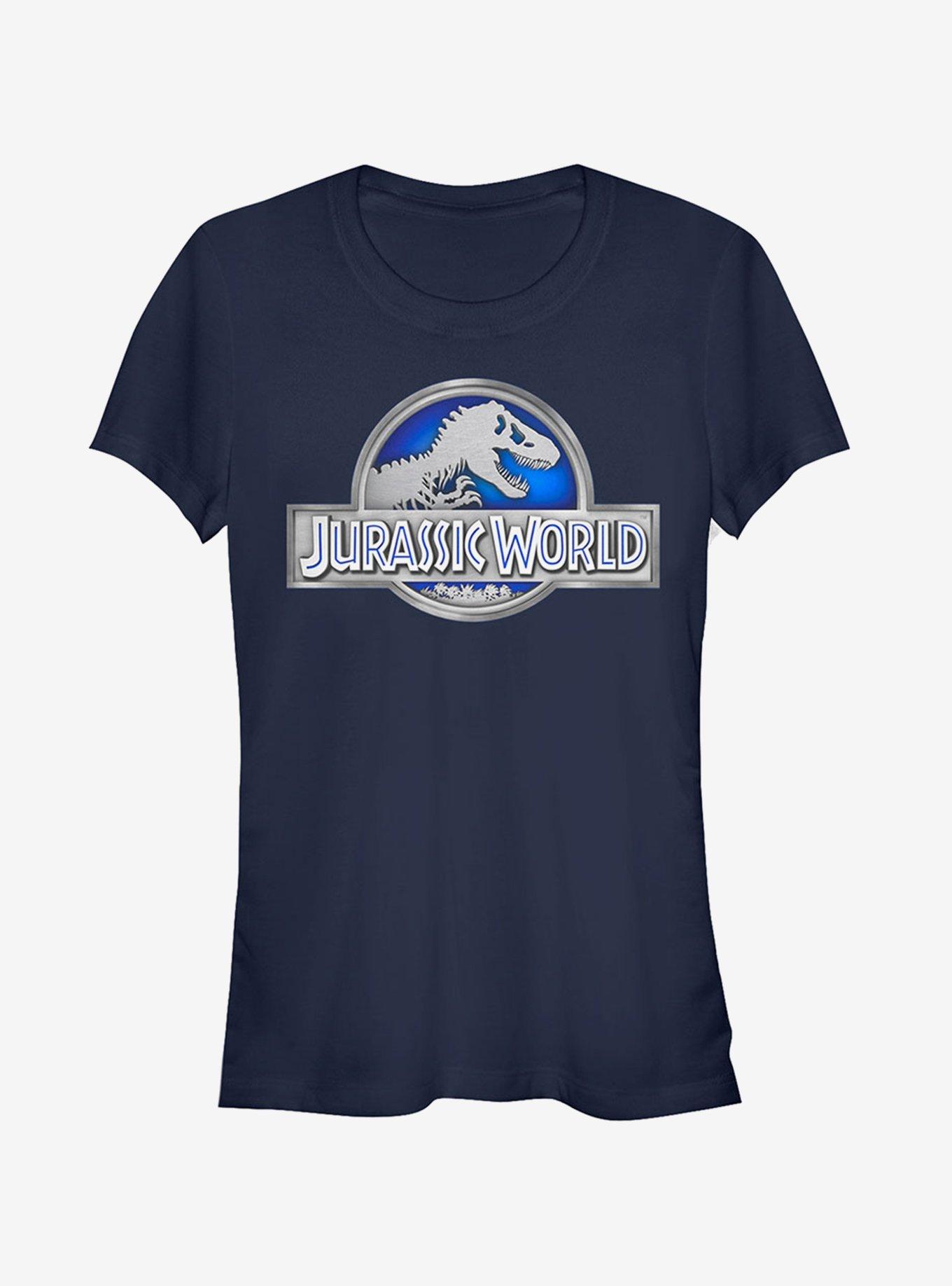 T. Rex Logo Girls T-Shirt, NAVY, hi-res