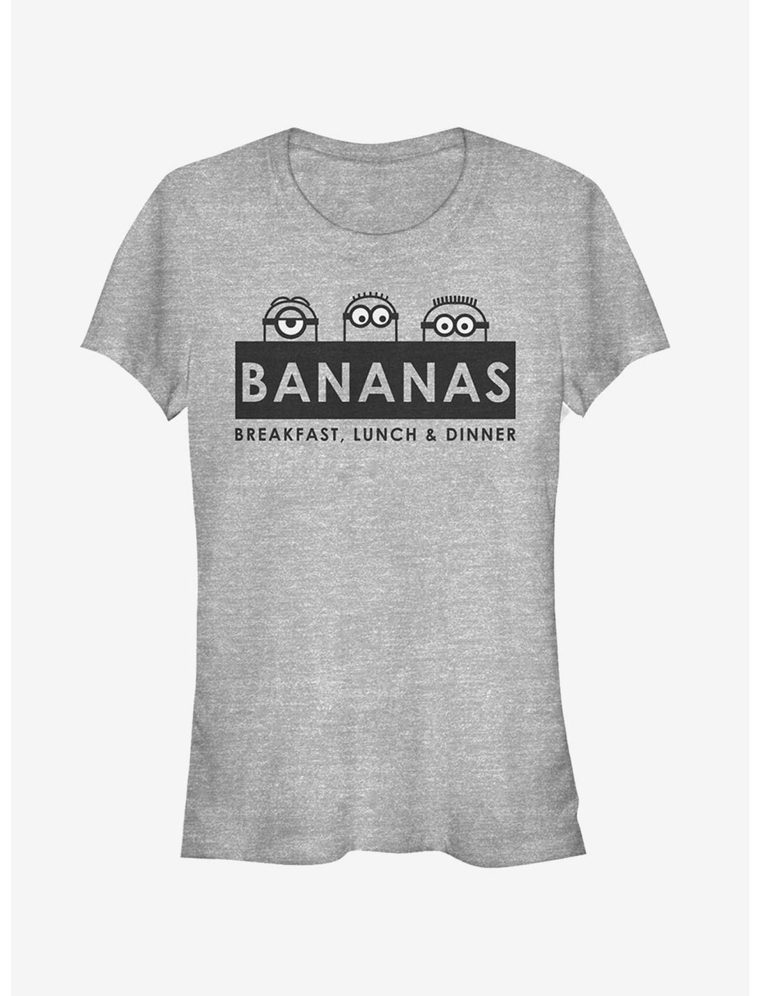 Minions Banana Girls T-Shirt, ATH HTR, hi-res