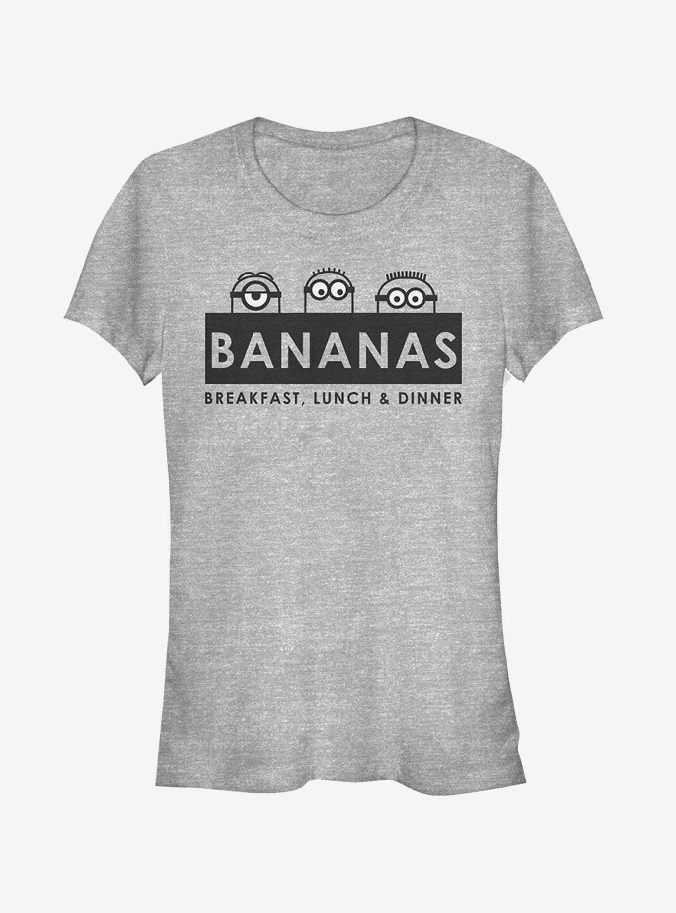 Minions Banana Girls T-Shirt, ATH HTR, hi-res