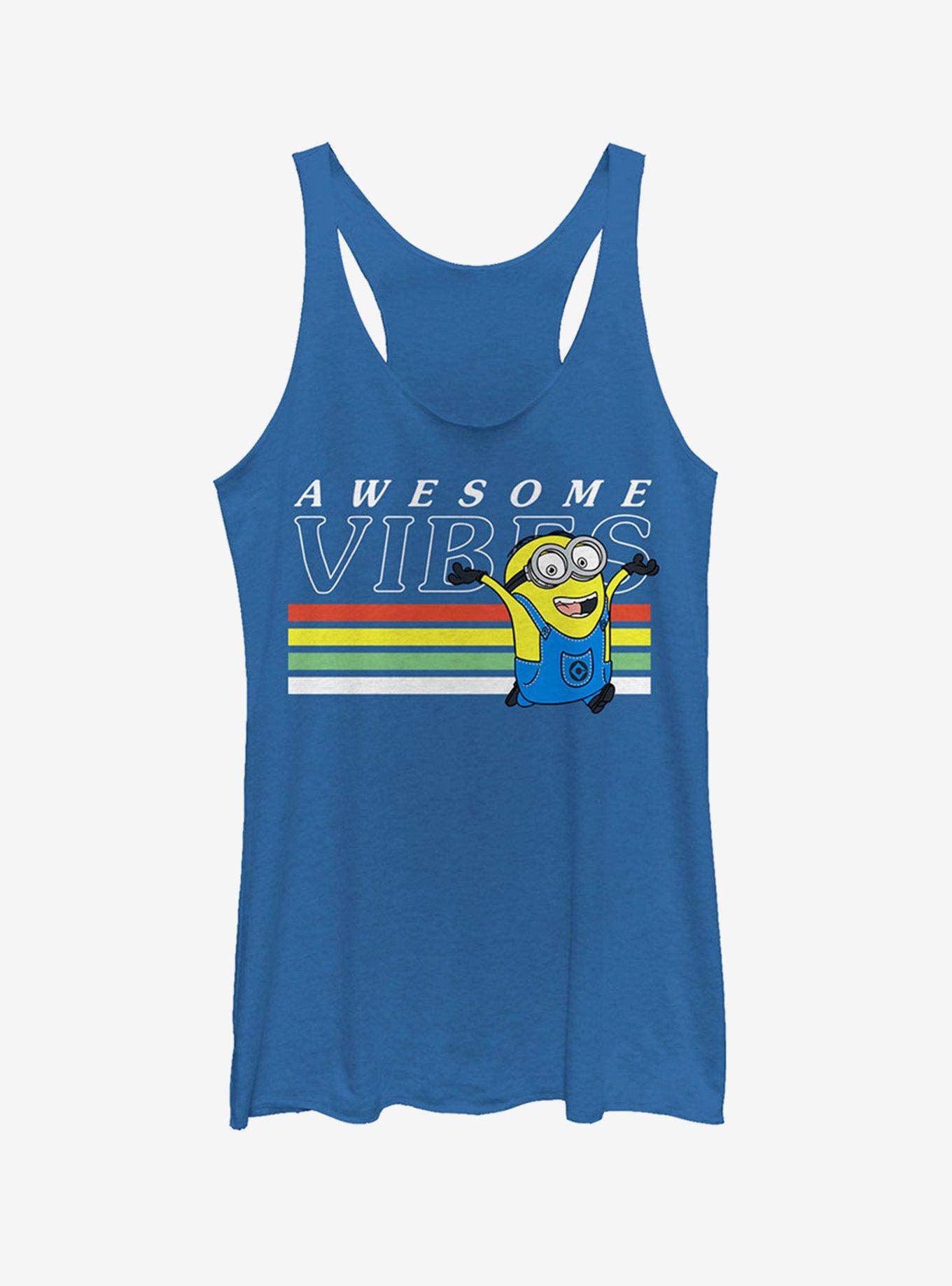 Minion Rainbow Vibes Girls Tank, ROY HTR, hi-res