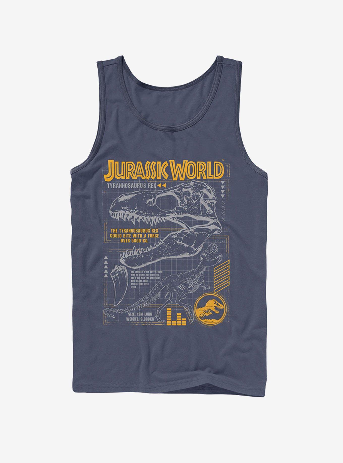 Jurassic World Fallen Kingdom T.Rex Scary Facts Tank, NAVY, hi-res