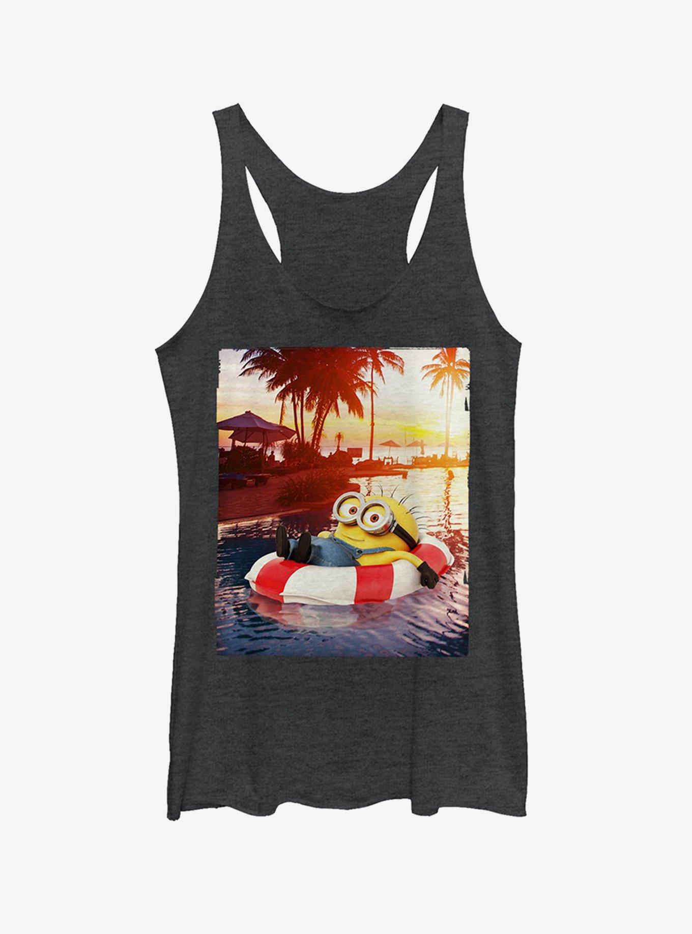 Minion Tropical Vacation Girls Tank, , hi-res