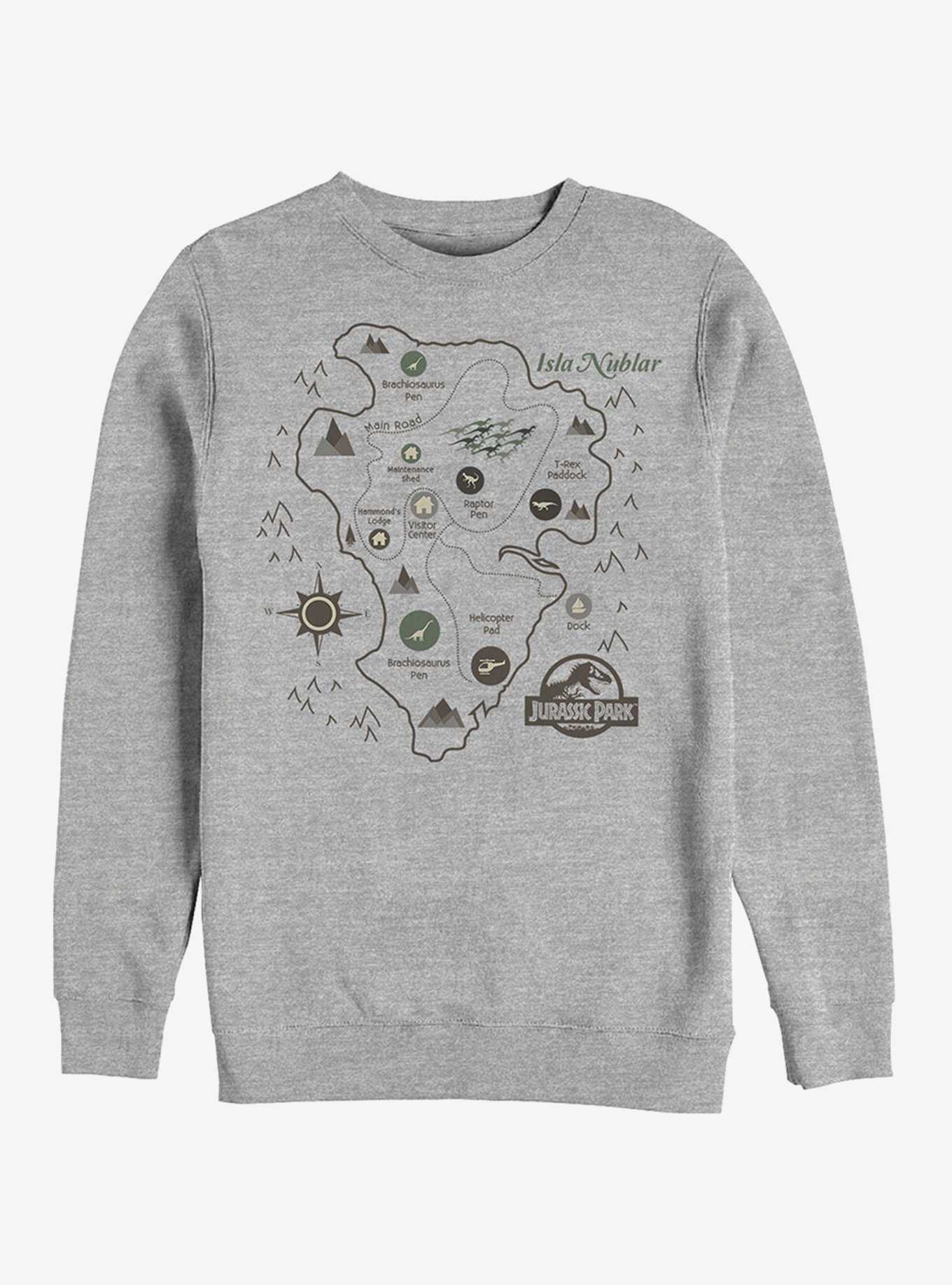 Isla Nublar Map Sweatshirt, , hi-res