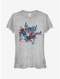 Marvel Spider-Man Homecoming Teamwork Girls T-Shirt, ATH HTR, hi-res