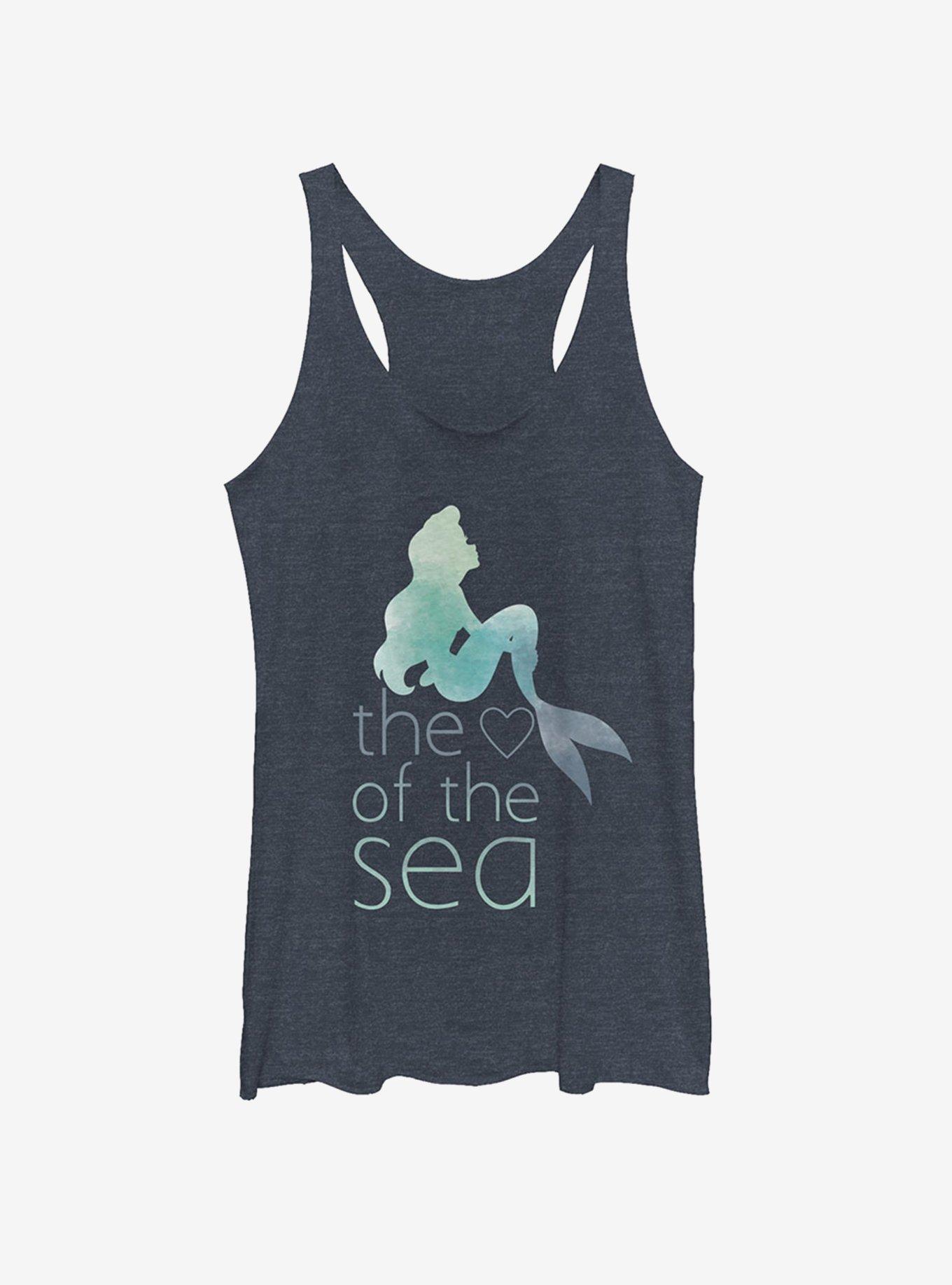 Disney Ariel Heart of Sea Girls Tank, NAVY HTR, hi-res