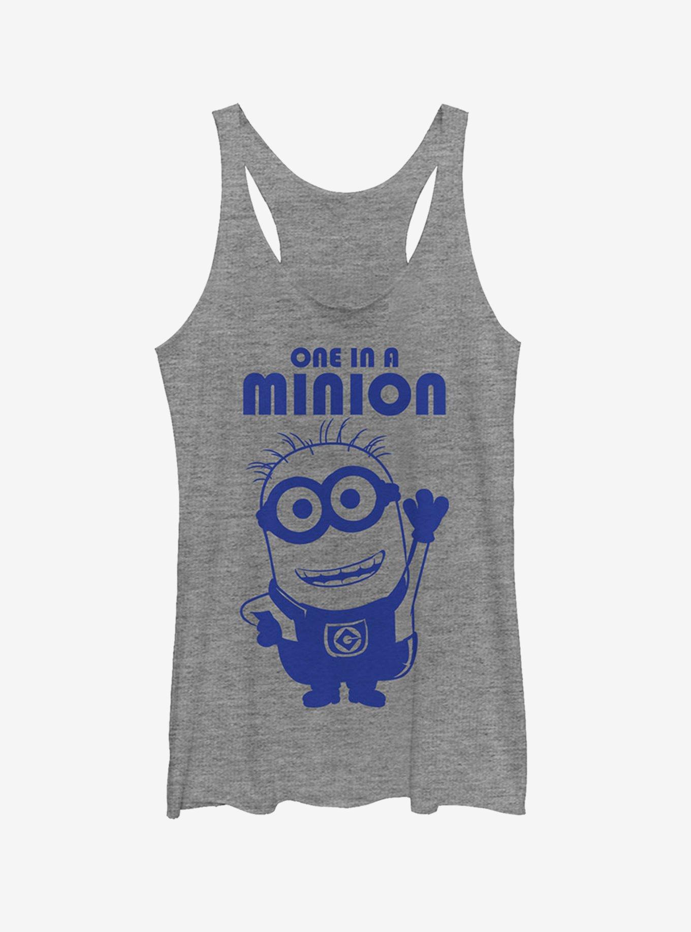 One in Minion Wave Girls Tank, GRAY HTR, hi-res