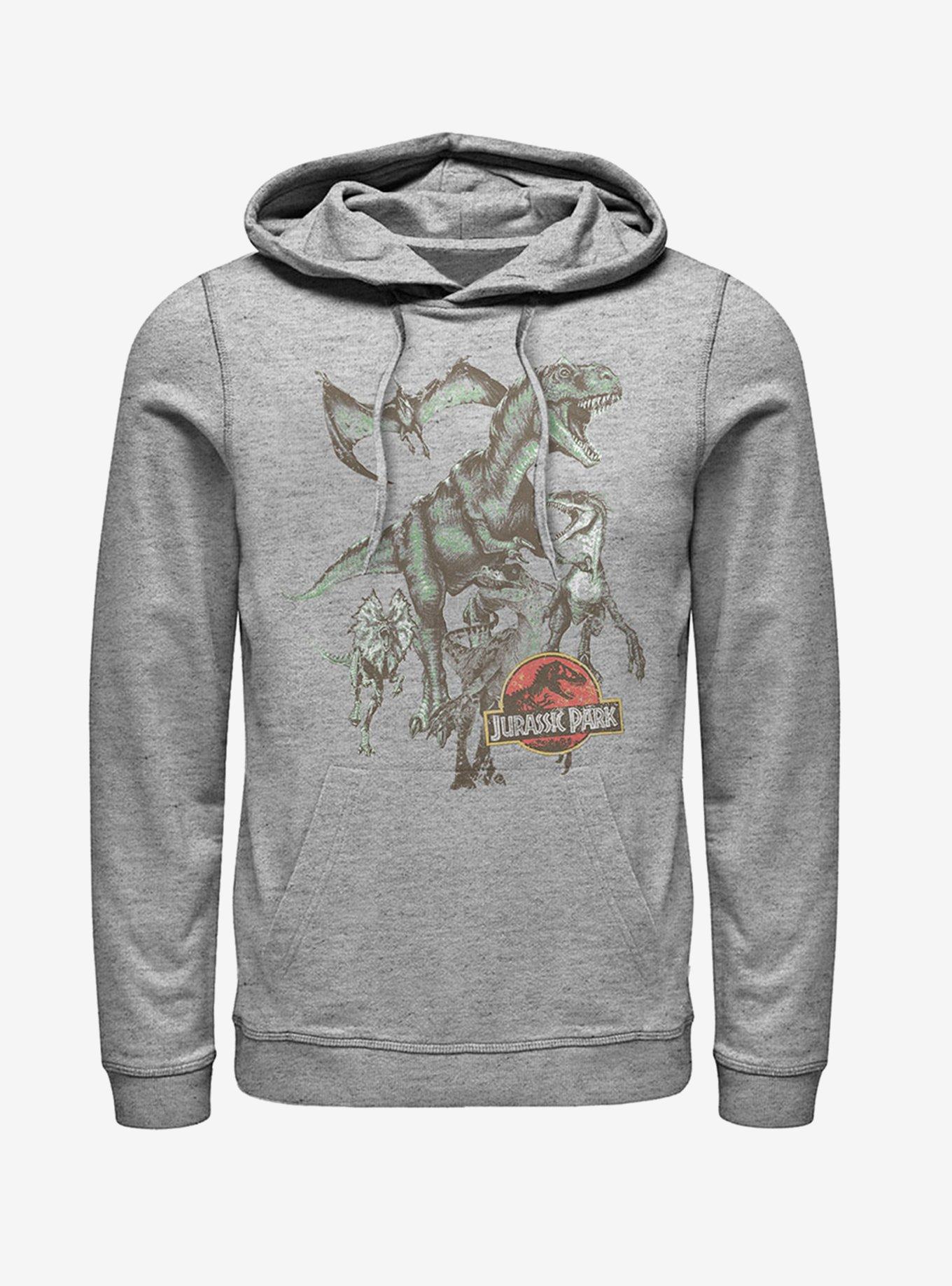 Vintage Dinosaur Stampede Hoodie, , hi-res