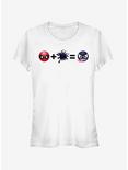 Marvel Spider-Man Venom Emoji Math Girls T-Shirt, WHITE, hi-res