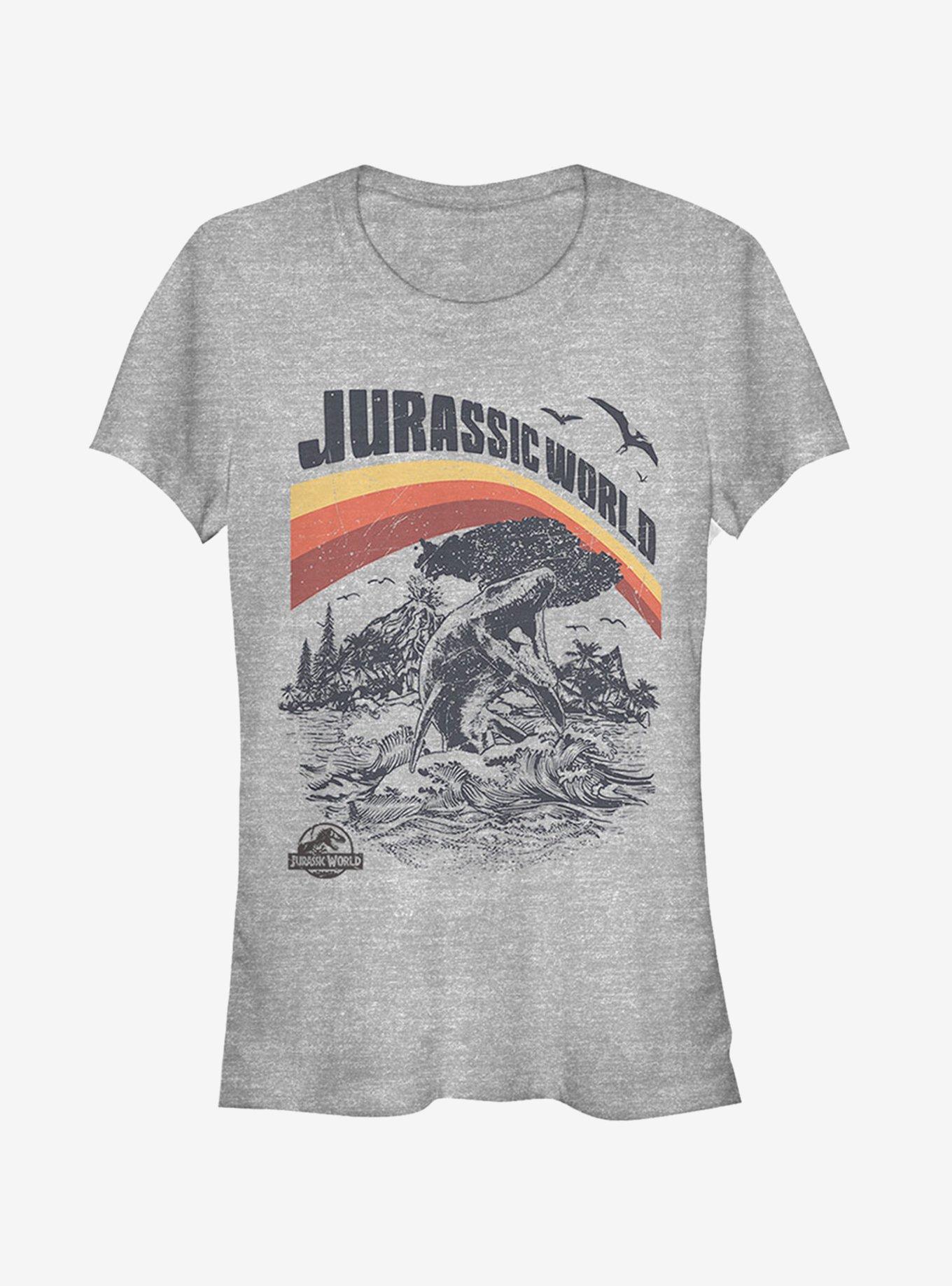 Jurassic World Fallen Kingdom Retro Sea Dino Girls T-Shirt