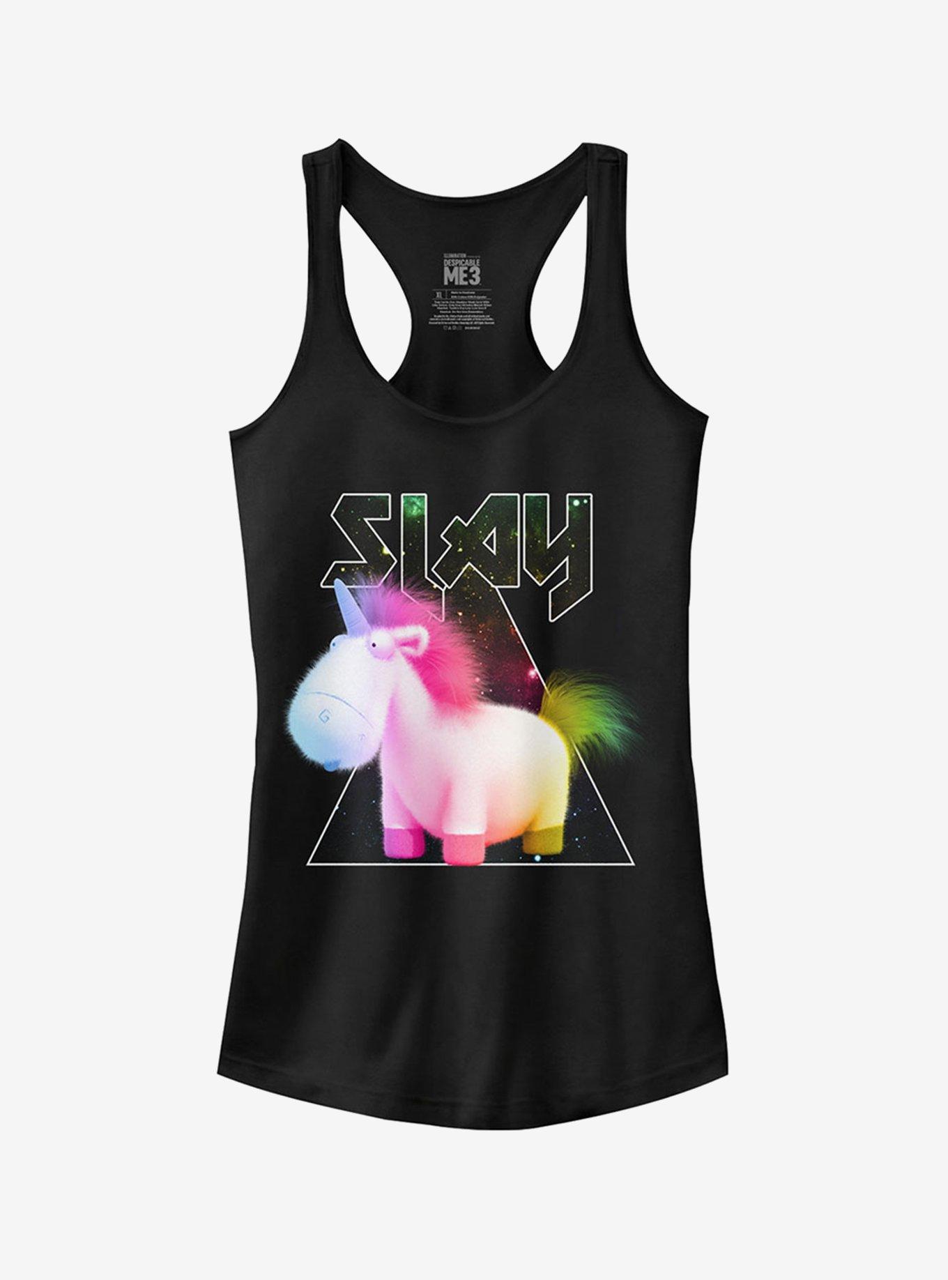 Metal Rock Unicorn Girls Tank, BLACK, hi-res