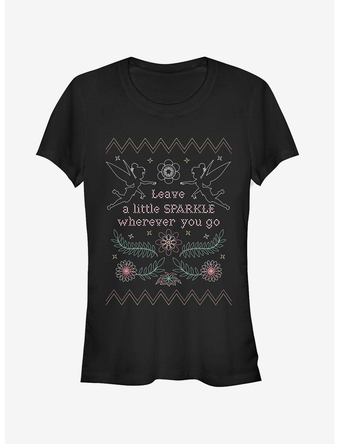 Disney Tinker Bell Quilt Girls T-Shirt, BLACK, hi-res