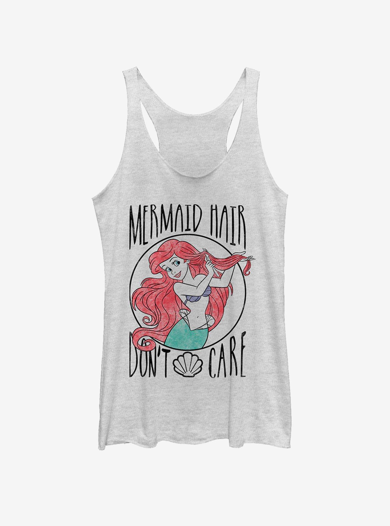 Disney Ariel Hair Don't Care Girls Tank, WHITE HTR, hi-res