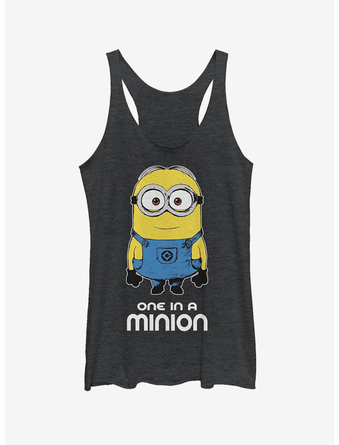 One in Minion Girls Tank, BLK HTR, hi-res
