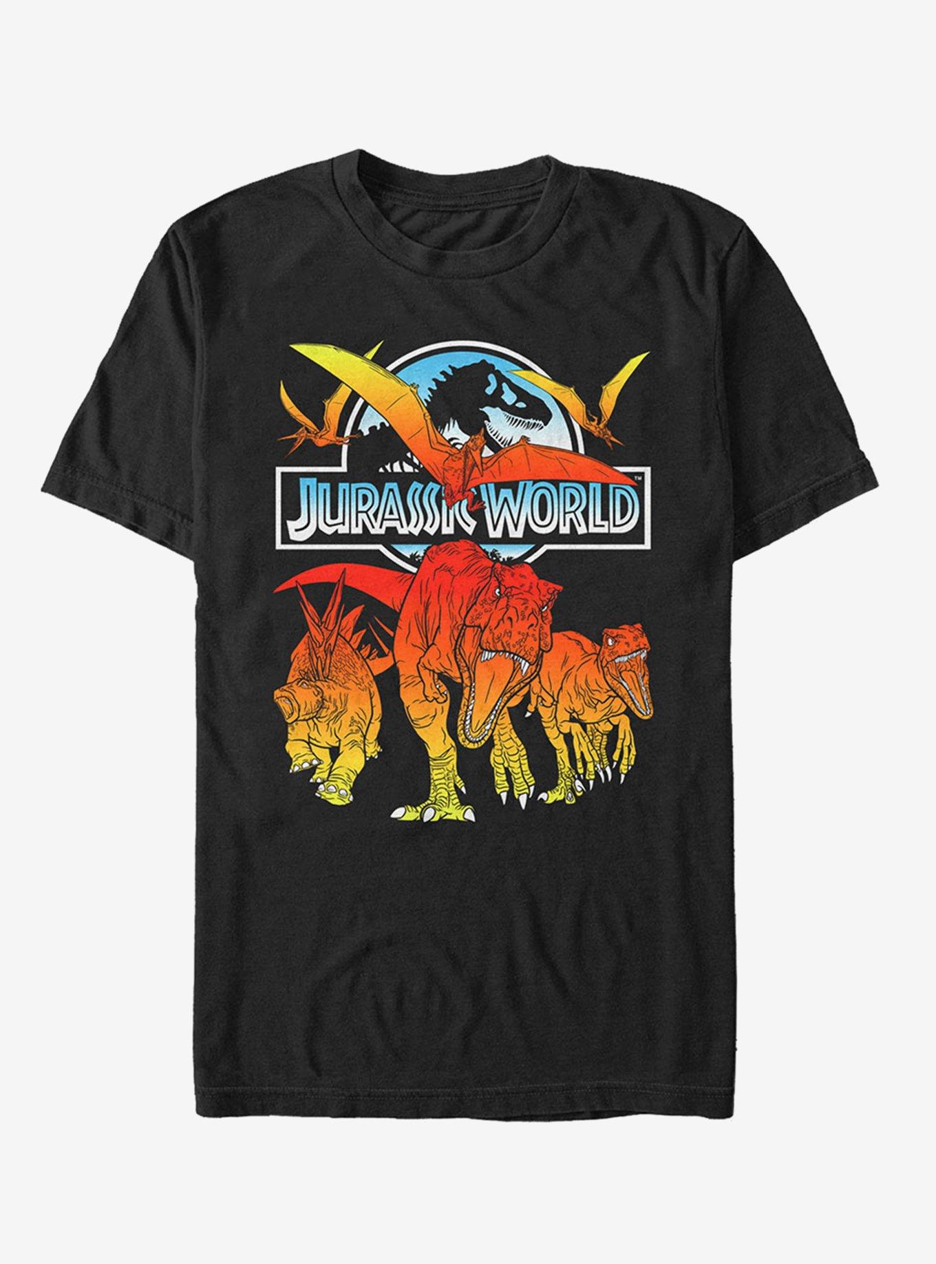 Jurassic World Fallen Kingdom Fire Dinosaurs T-Shirt, BLACK, hi-res