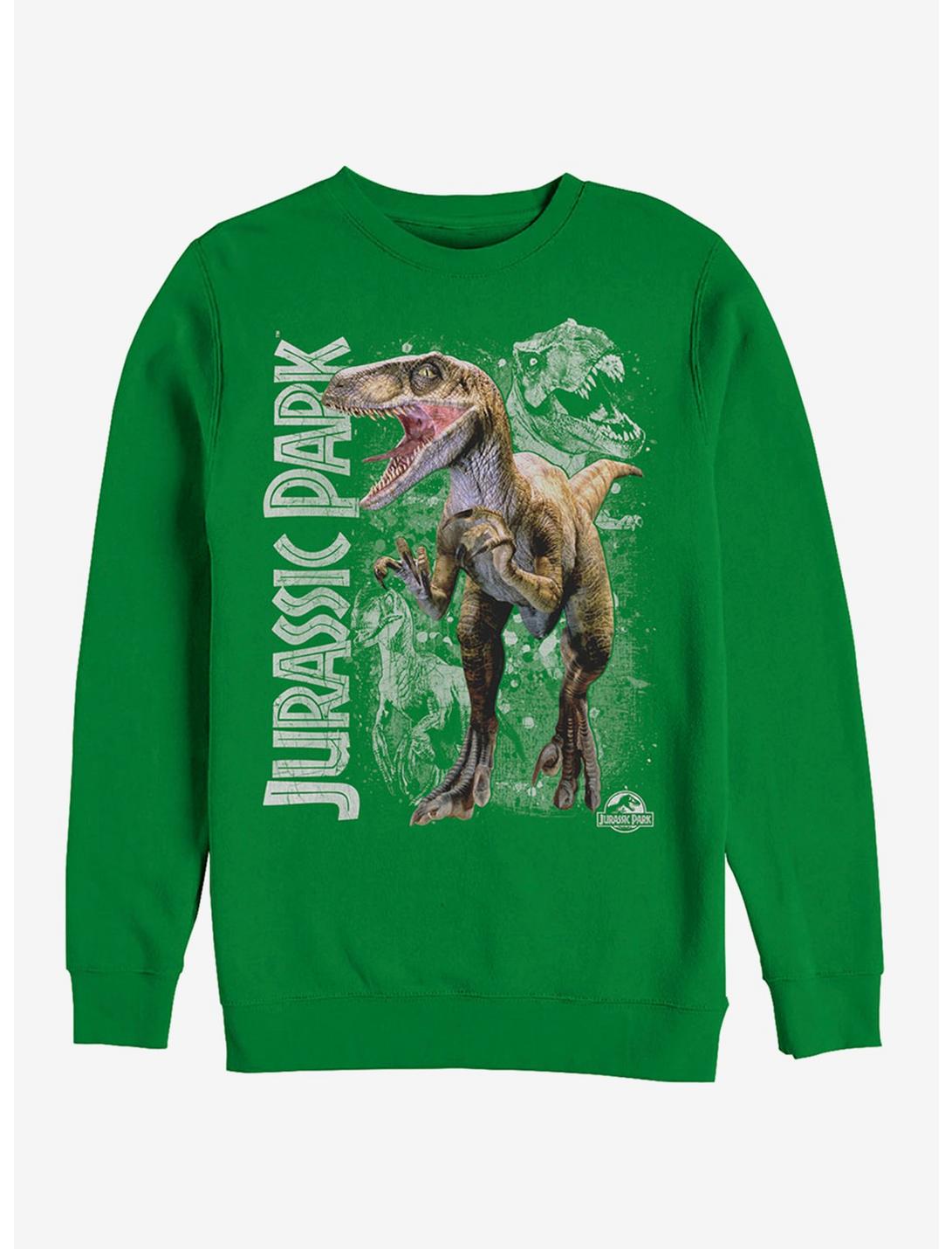 Raptor Dino Shadows Sweatshirt, KELLY, hi-res