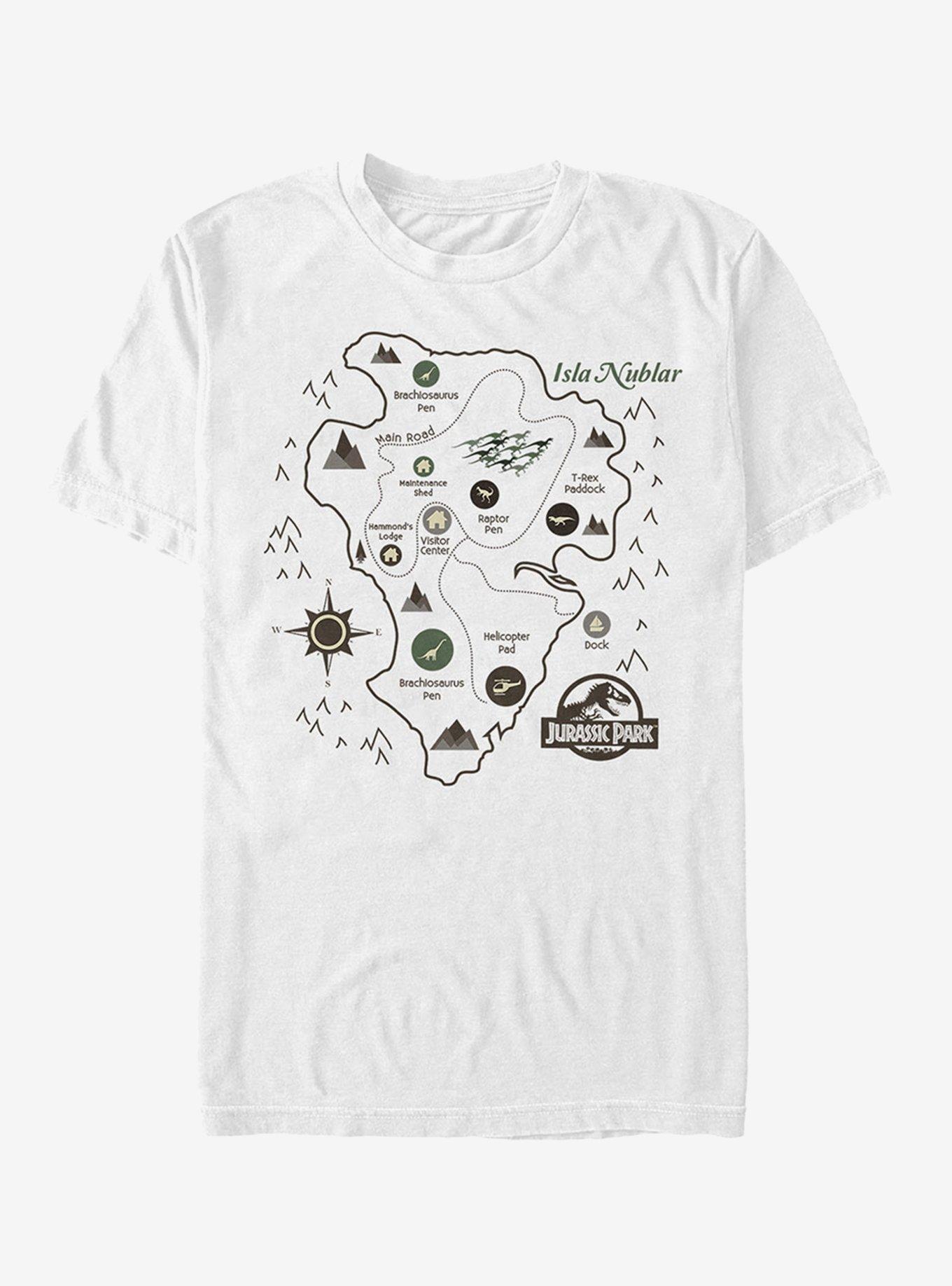 Isla Nublar Map T-Shirt