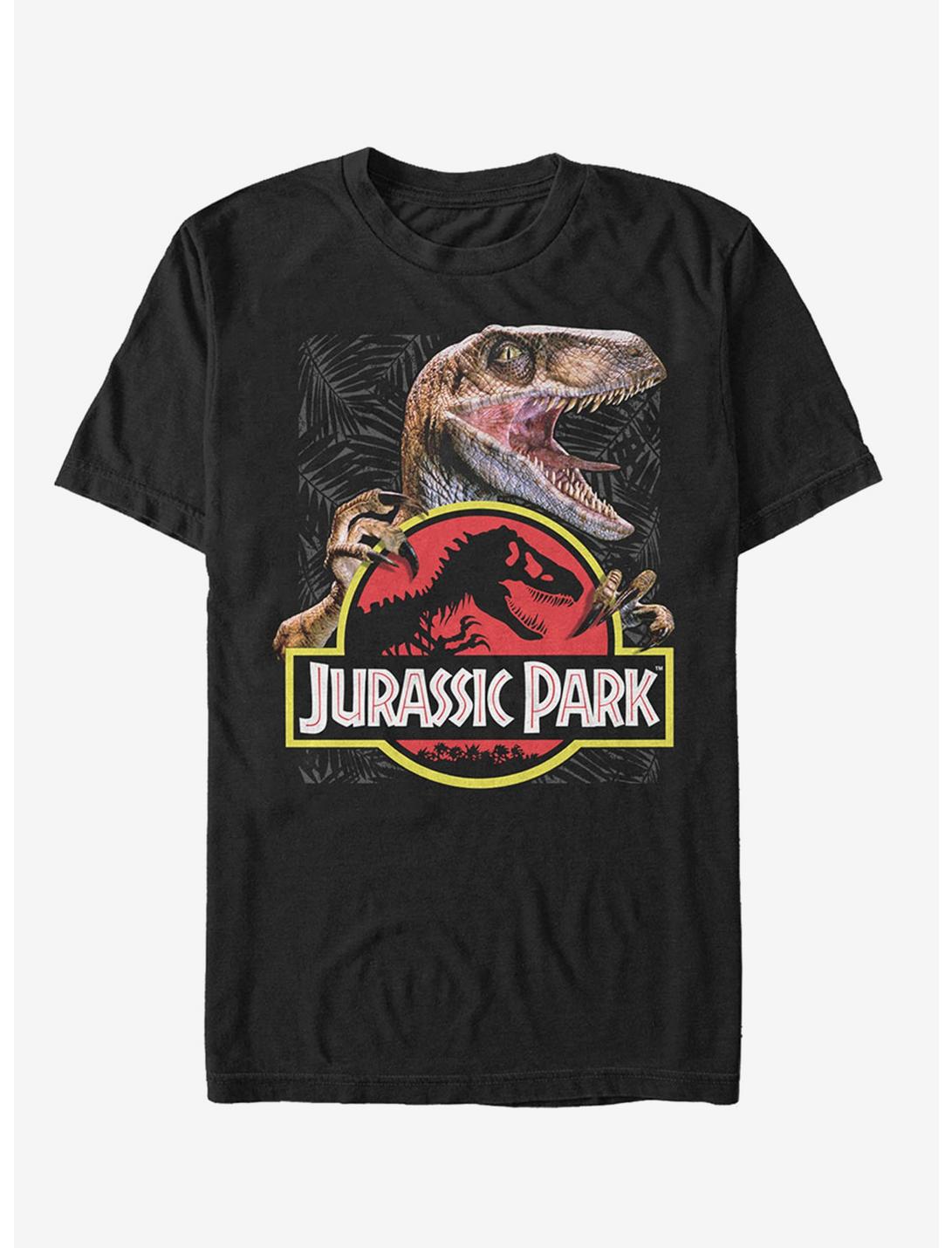 Velociraptor Hooked On Logo T-Shirt, BLACK, hi-res