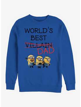 Minions World's Best Villain Dad Sweatshirt, , hi-res