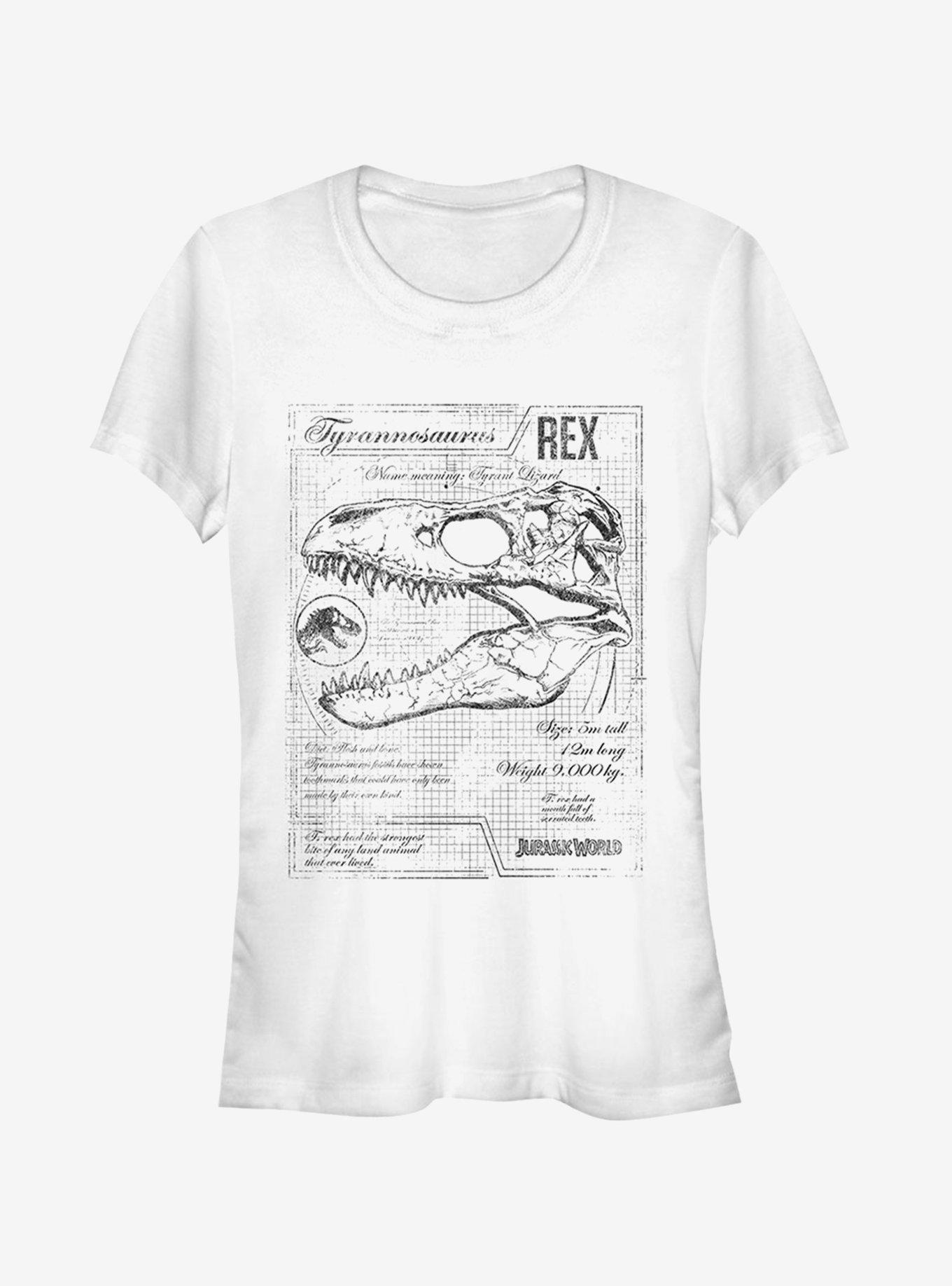 Jurassic World Fallen Kingdom T. Rex Schematics Girls T-Shirt, , hi-res