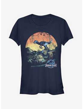 Retro Raptor Sunset Girls T-Shirt, , hi-res