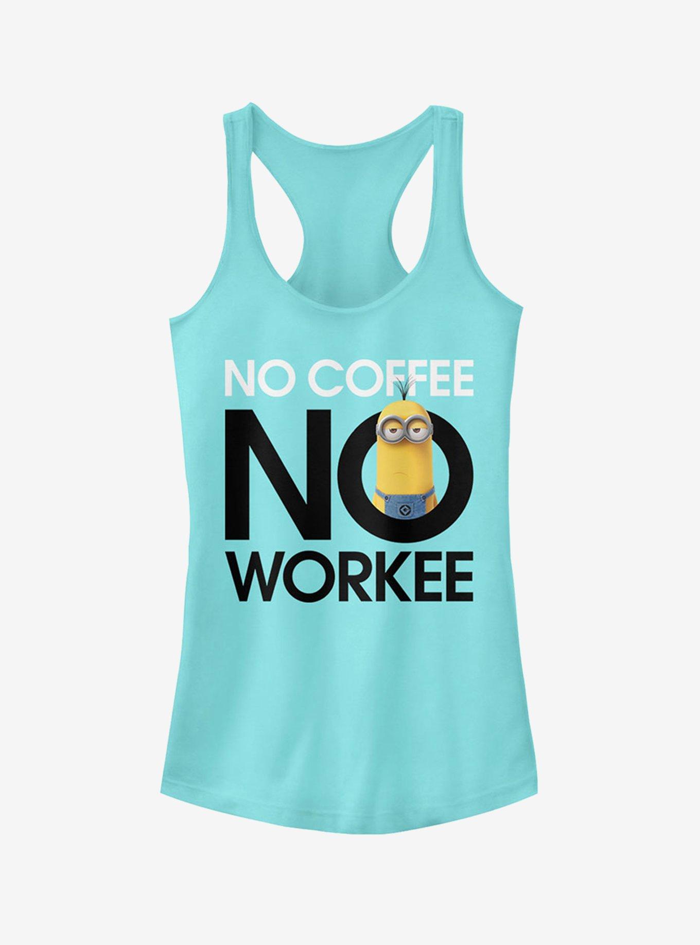 Minion No Coffee Girls Tank, CANCUN, hi-res