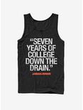 Bluto 7 Years of College Tank, BLACK, hi-res