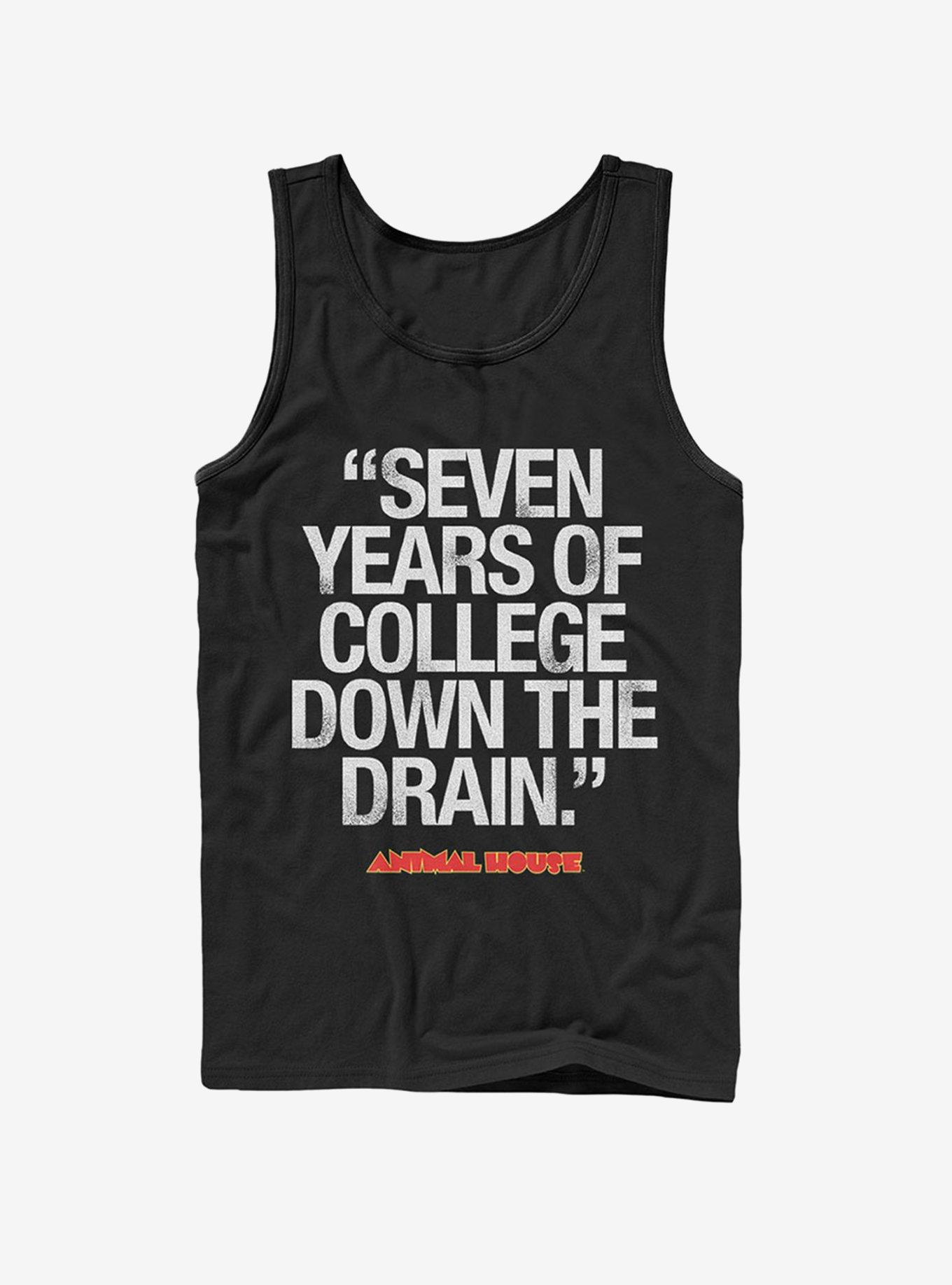 Bluto 7 Years of College Tank, BLACK, hi-res