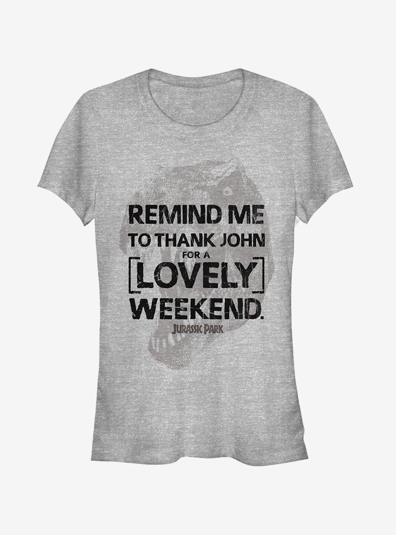 Lovely Weekend Girls T-Shirt, ATH HTR, hi-res