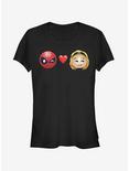 Marvel Spider-Man Emoji Love Girls T-Shirt, BLACK, hi-res