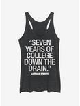 Bluto 7 Years Quote Girls Tank, BLK HTR, hi-res