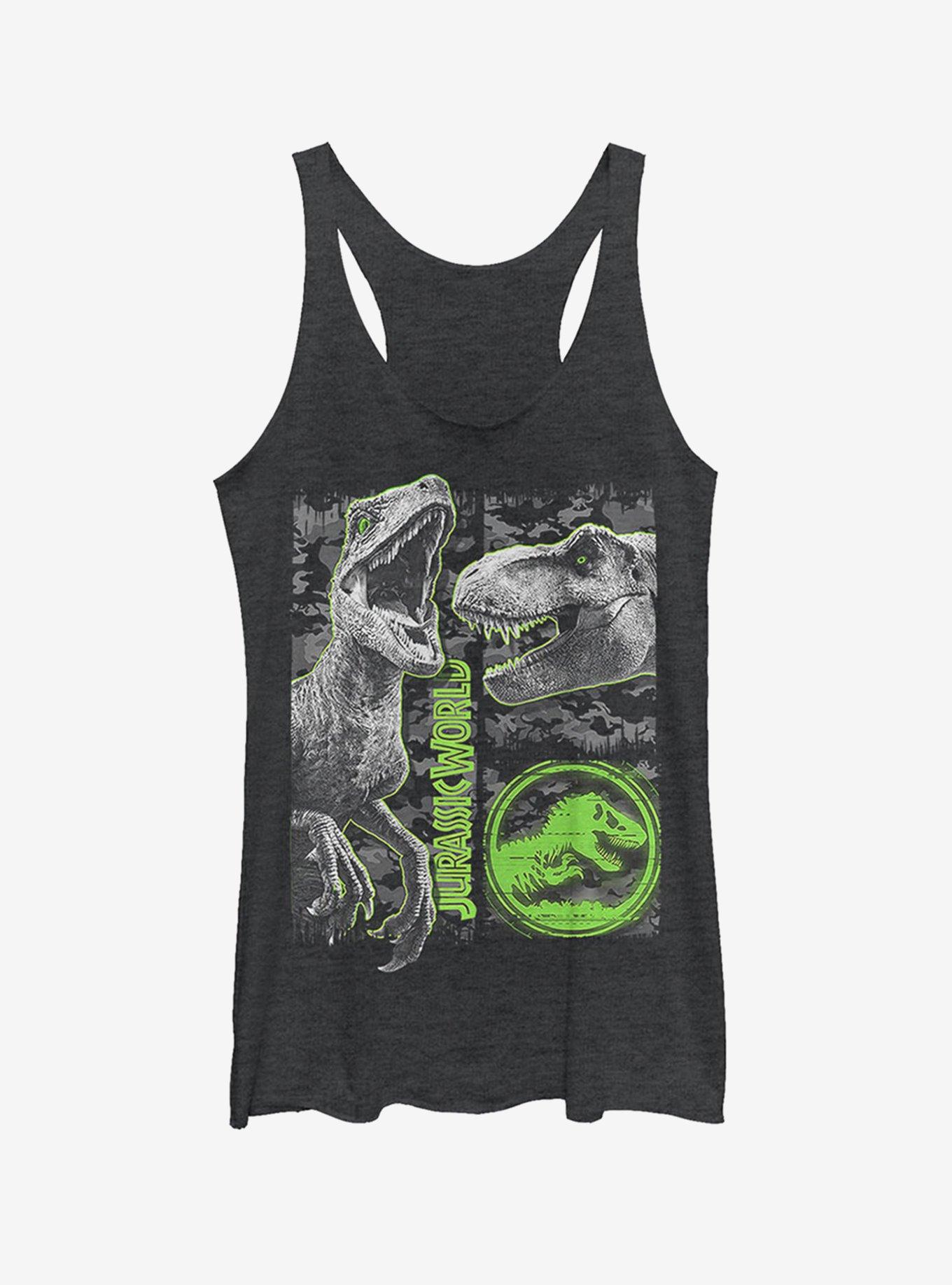 Jurassic World Fallen Kingdom Camo Print Dinosaurs Girls Tank, , hi-res
