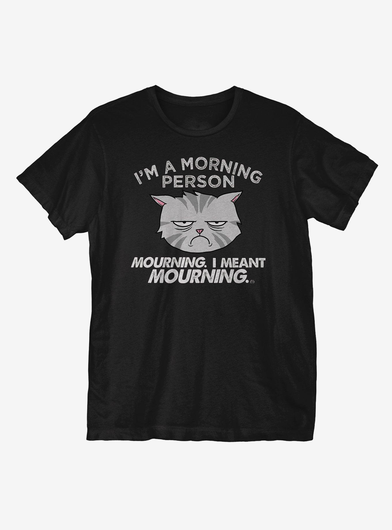 I'm a Morning Person T-Shirt, BLACK, hi-res