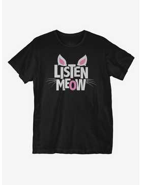 Listen Meow T-Shirt, , hi-res
