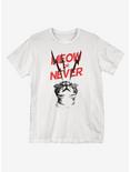 Meow or Never T-Shirt, WHITE, hi-res