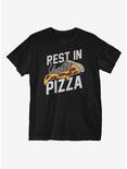 Rest in Pizza T-Shirt, BLACK, hi-res