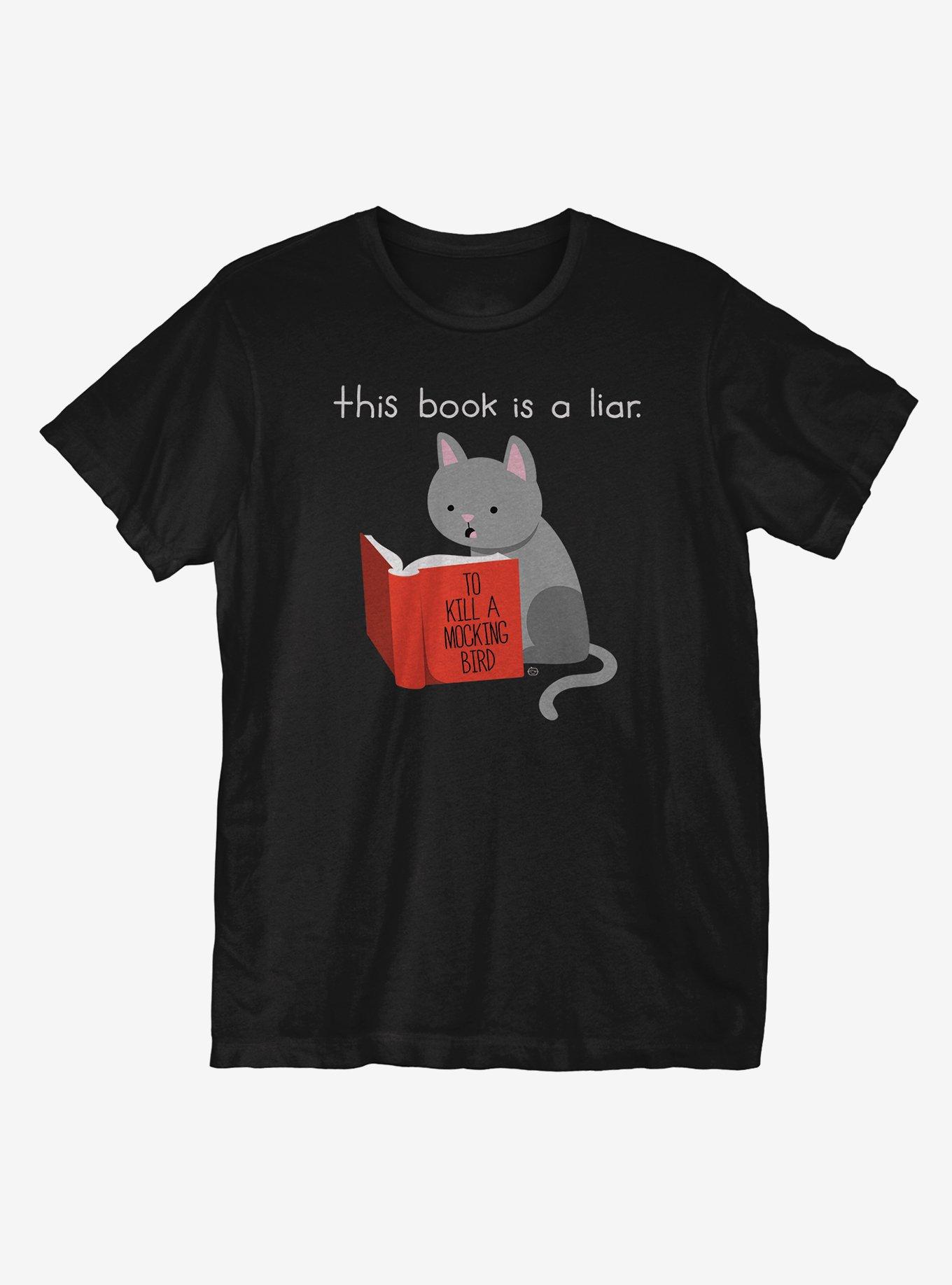To Kill A Mockingbird Cat T-Shirt, BLACK, hi-res