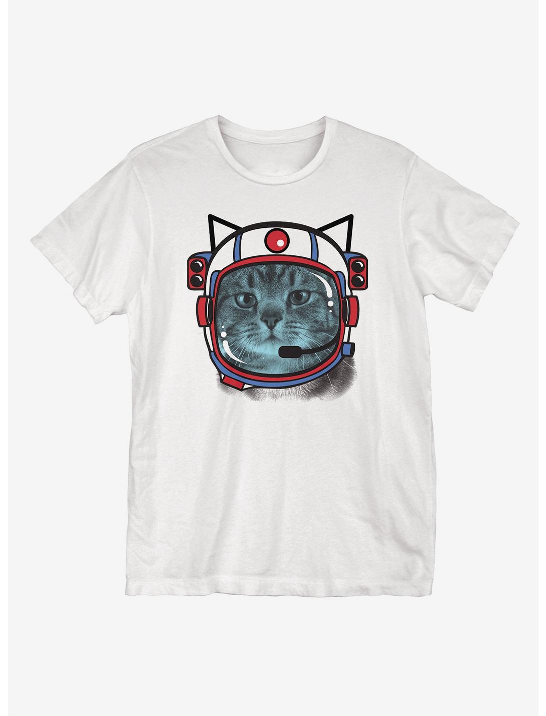 Space Cat T-Shirt, WHITE, hi-res