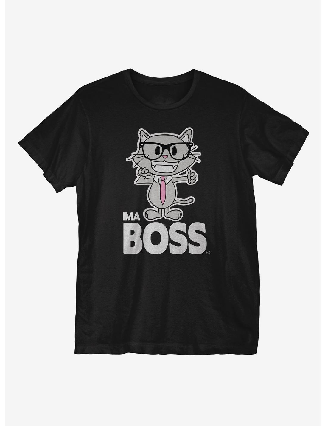 Ima Boss Nerd T-Shirt, BLACK, hi-res