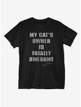 Cats Owner T-Shirt, BLACK, hi-res