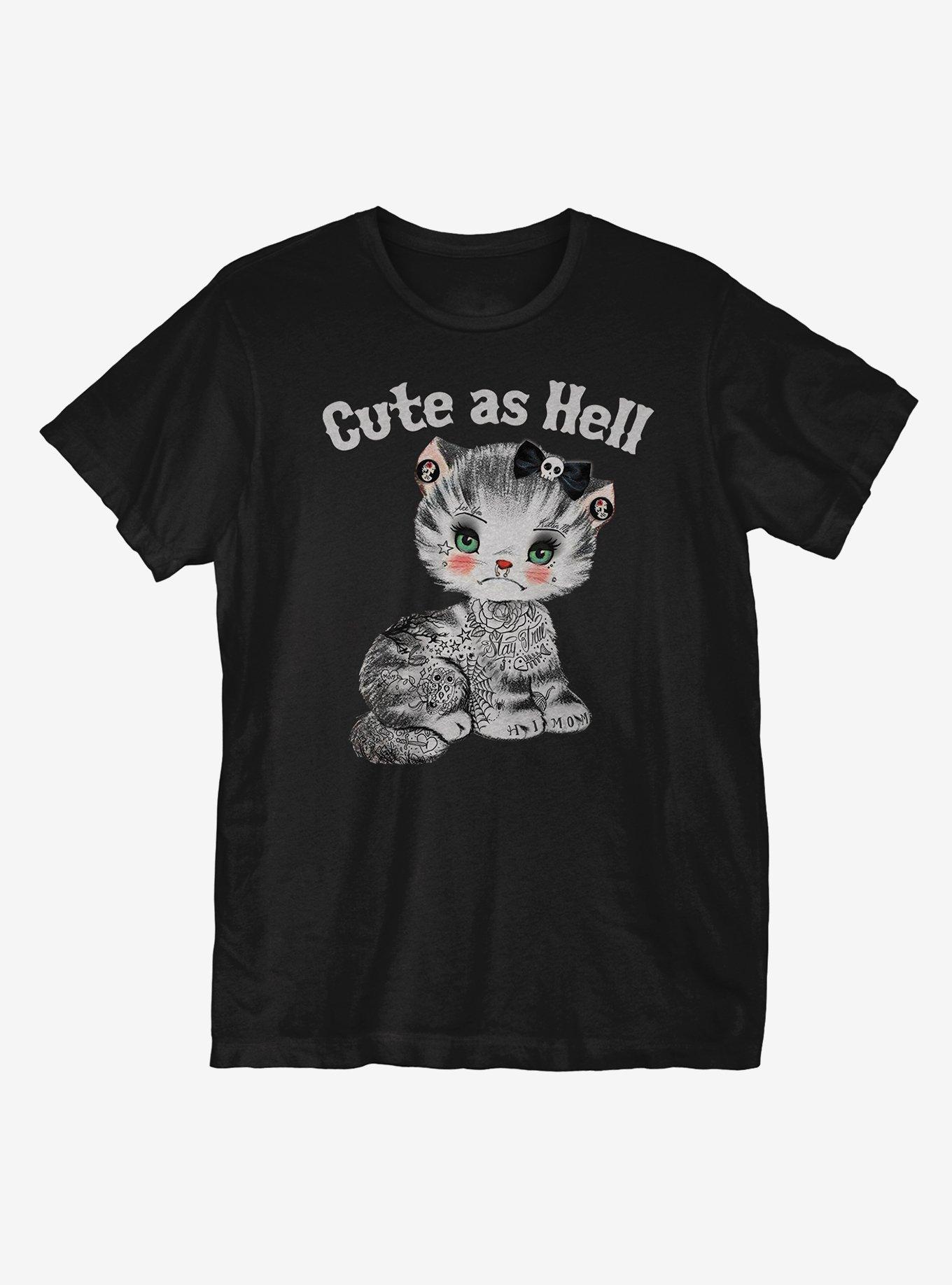 Cute As Hell T-Shirt, BLACK, hi-res