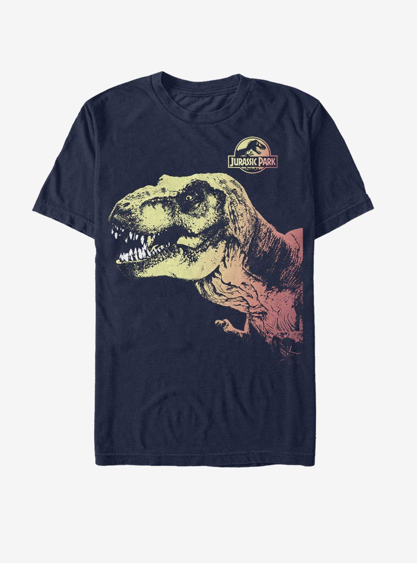 Jurassic Park Sunset Rex T-Shirt, NAVY, hi-res