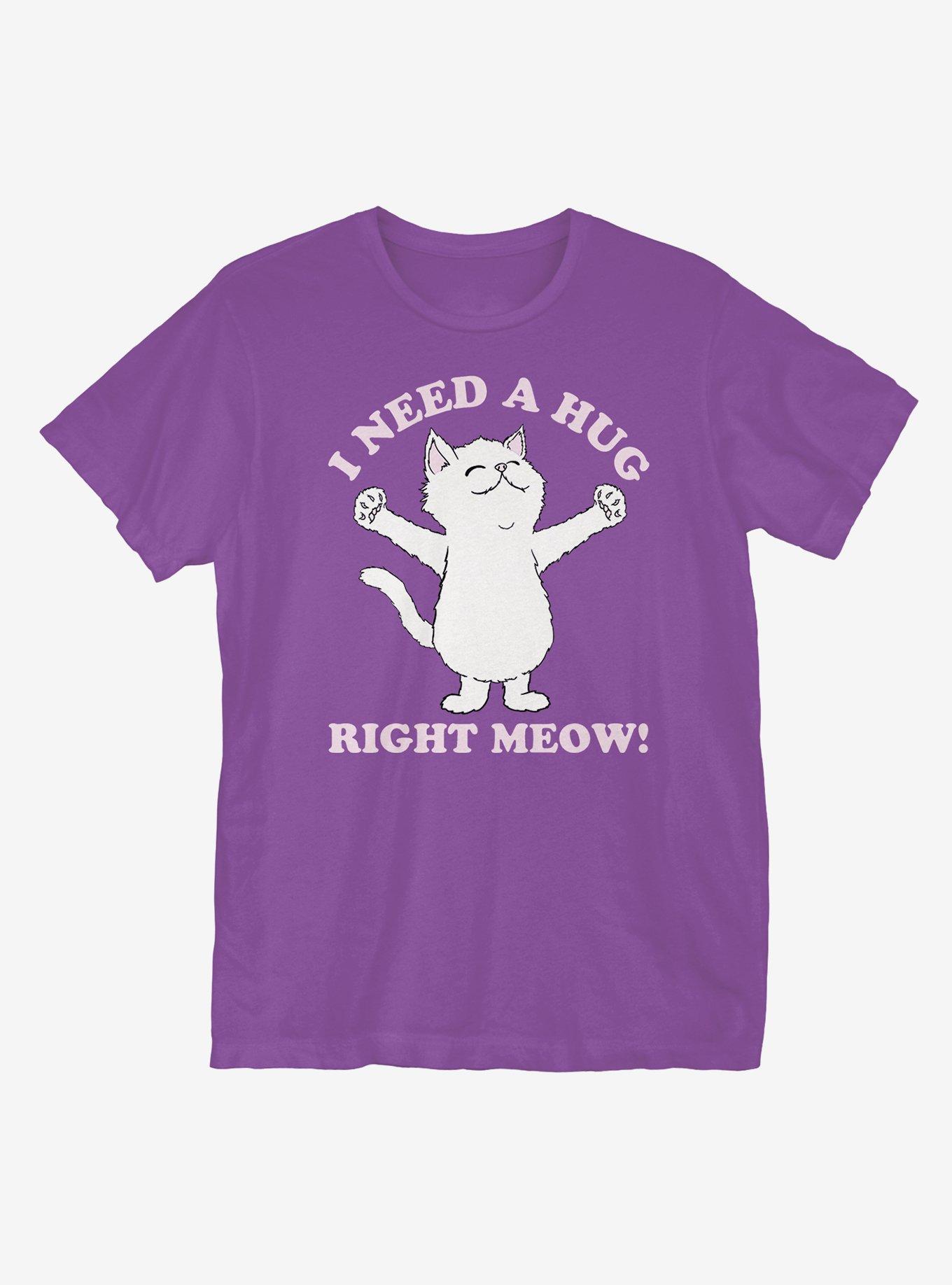 I Need a Hug T-Shirt, PURPLE, hi-res