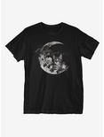 Kitten Moon T-Shirt, BLACK, hi-res