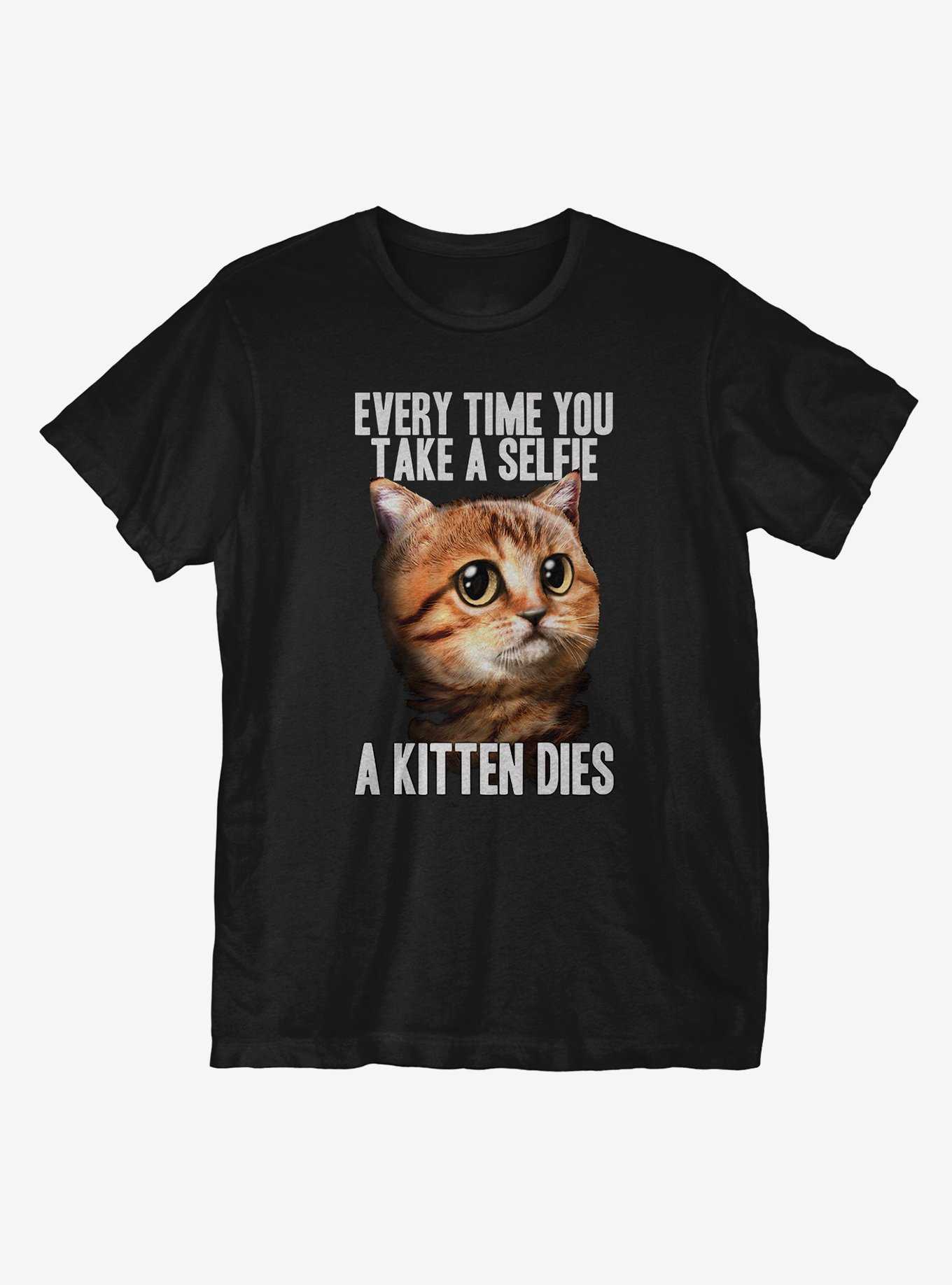 Selfies Kill Kittens T-Shirt, , hi-res