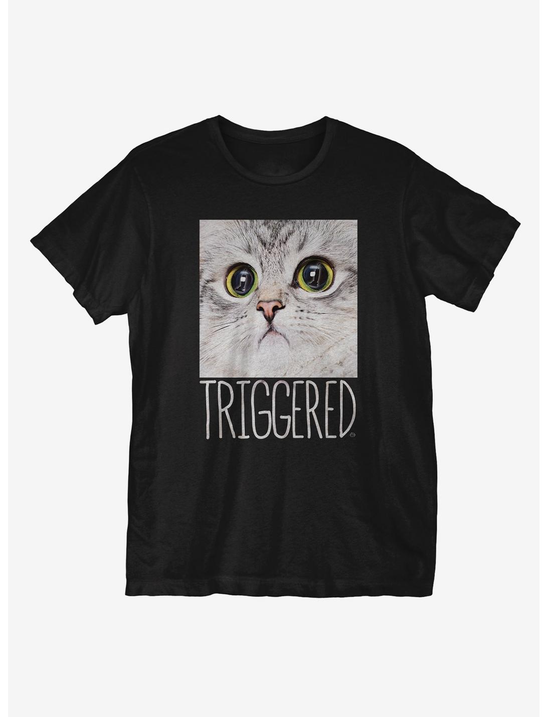 Triggered T-Shirt , BLACK, hi-res