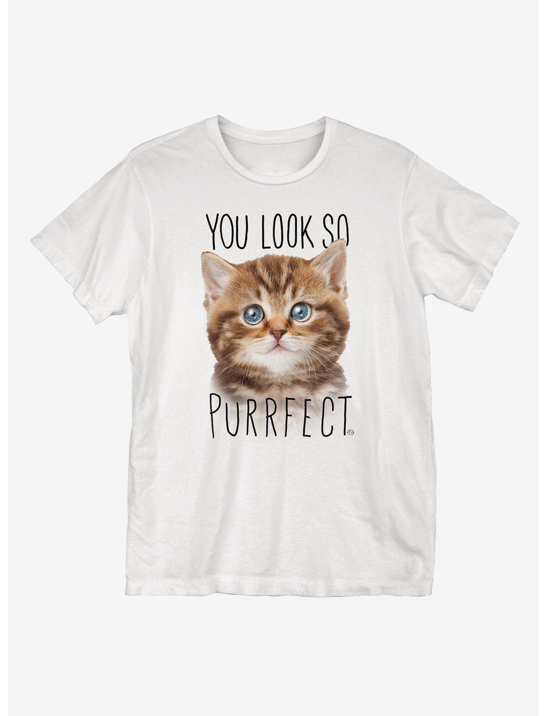 You Look So Purrfect T-Shirt, WHITE, hi-res