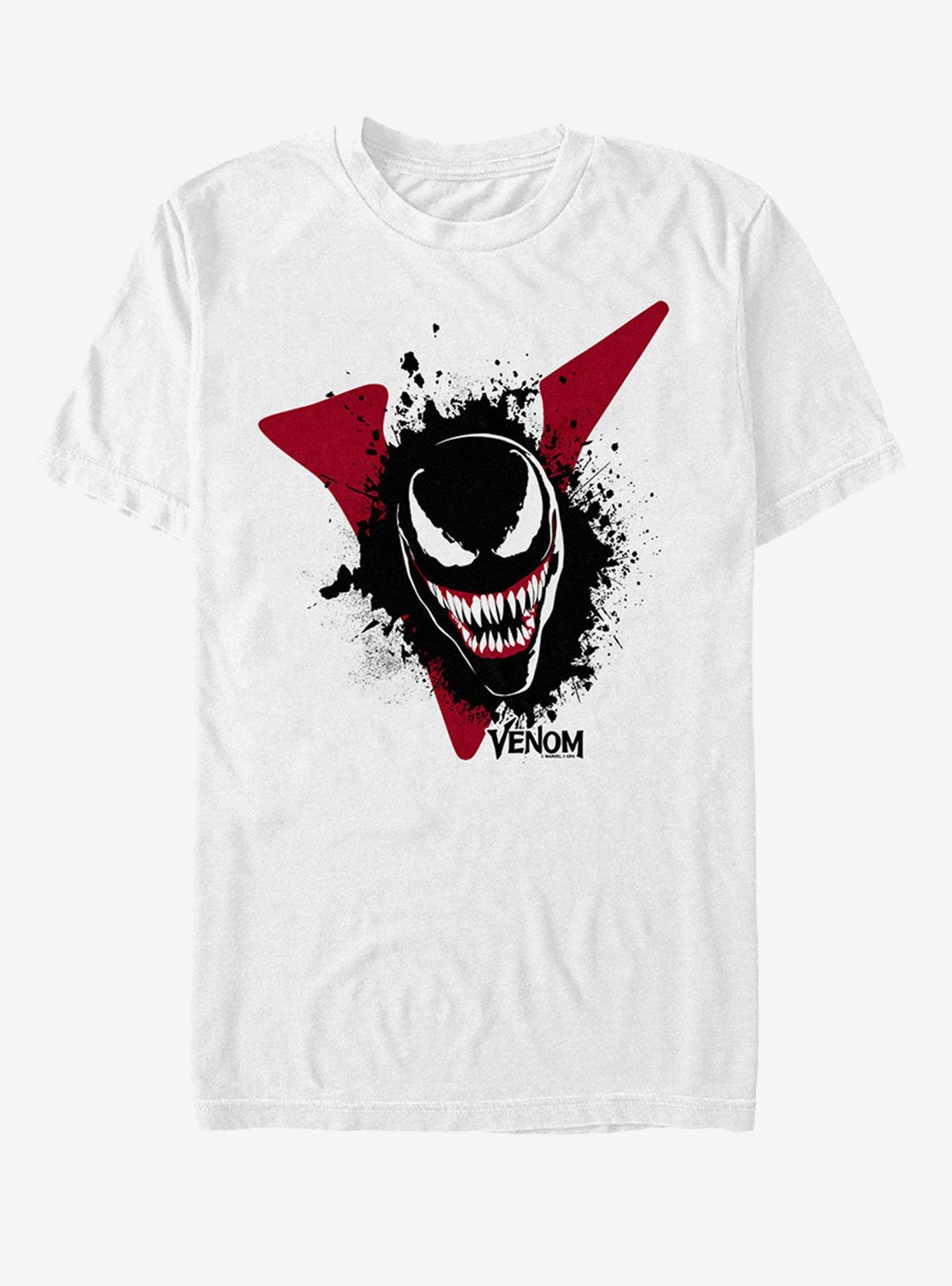 Marvel Venom Film Splatter Portrait T-Shirt, , hi-res