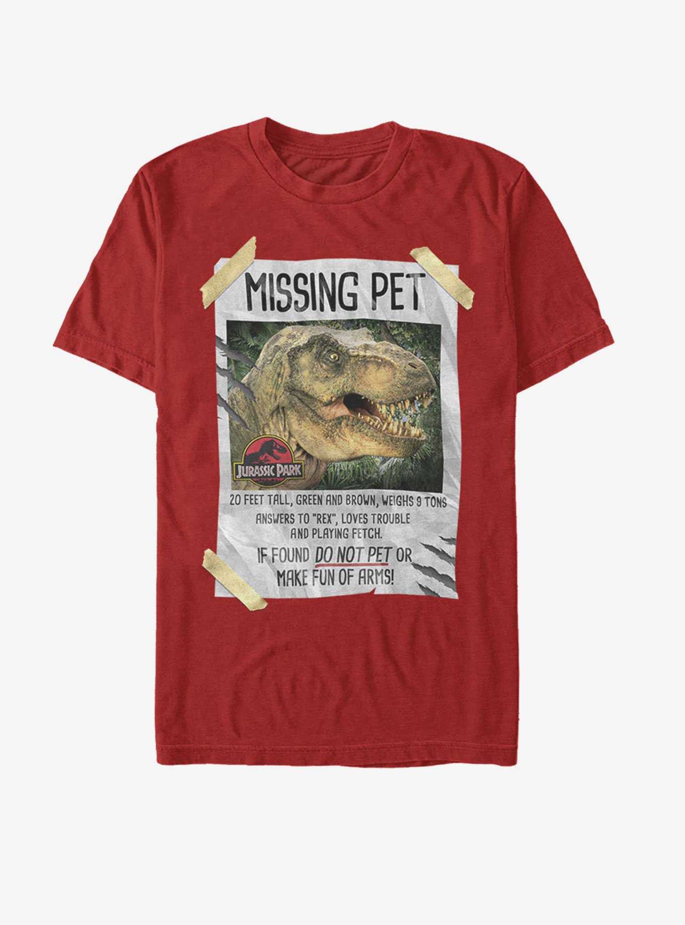 Jurassic Park Missing Pet T-Shirt, , hi-res
